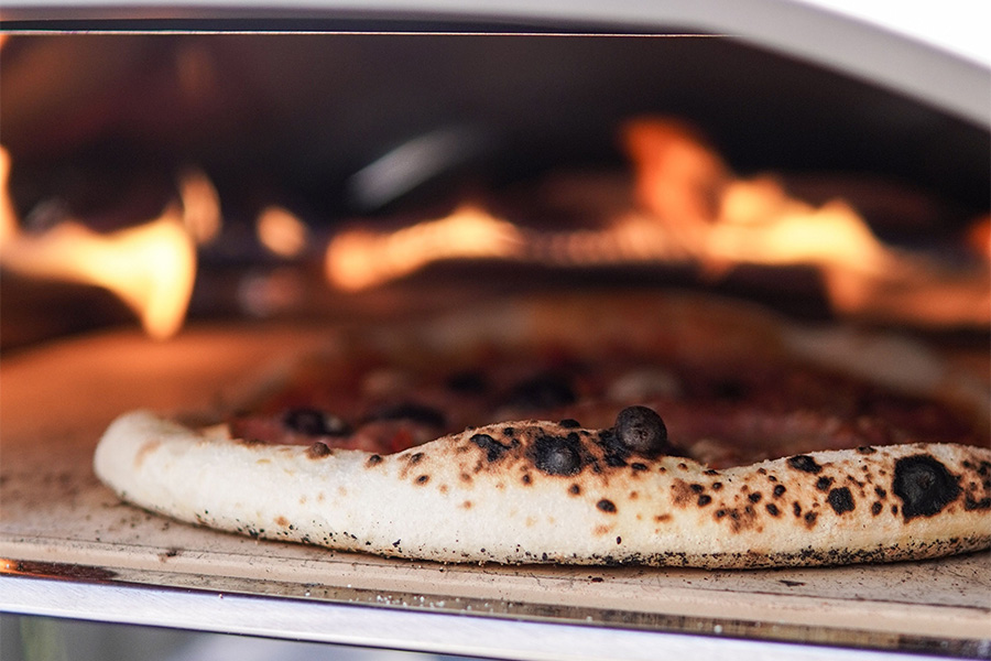 Pizza is prepared on board in The Hague