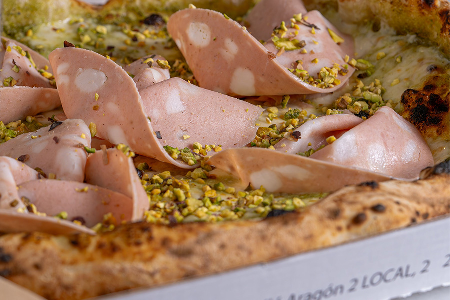 Pizza boat in the canals of Utrecht