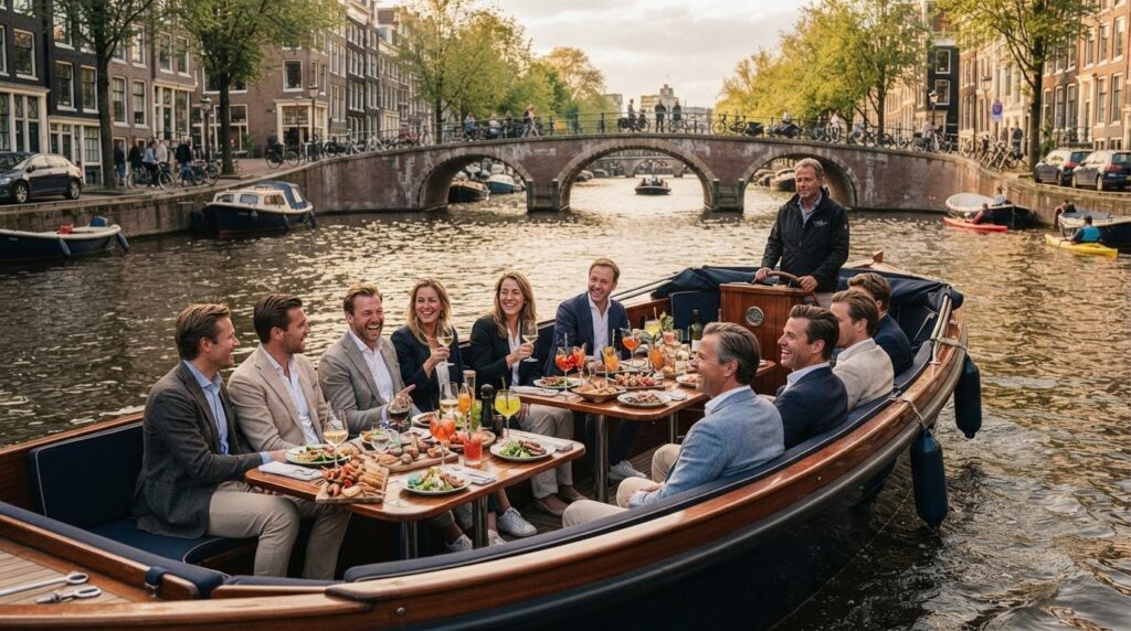 All-Inclusive Bootverhuur Amsterdam: Uniek Teamuitje