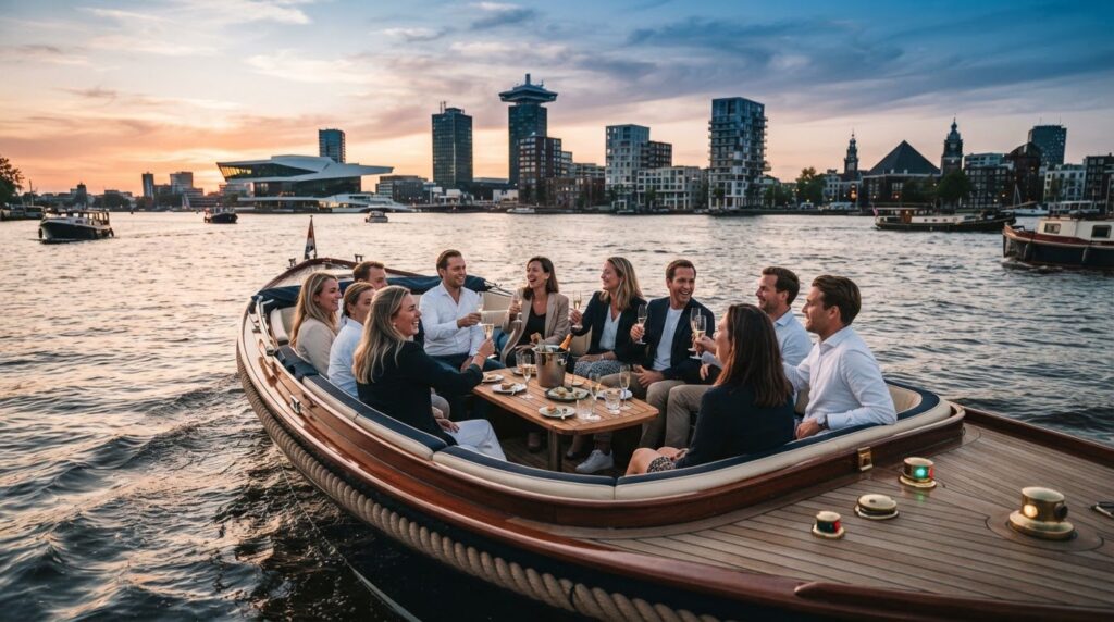 Bedrijfsuitje Amsterdam: Waarom Varen Dé Keuze Is