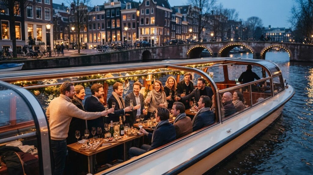 Eindejaarsborrel op het water in Amsterdam: Complete Gids