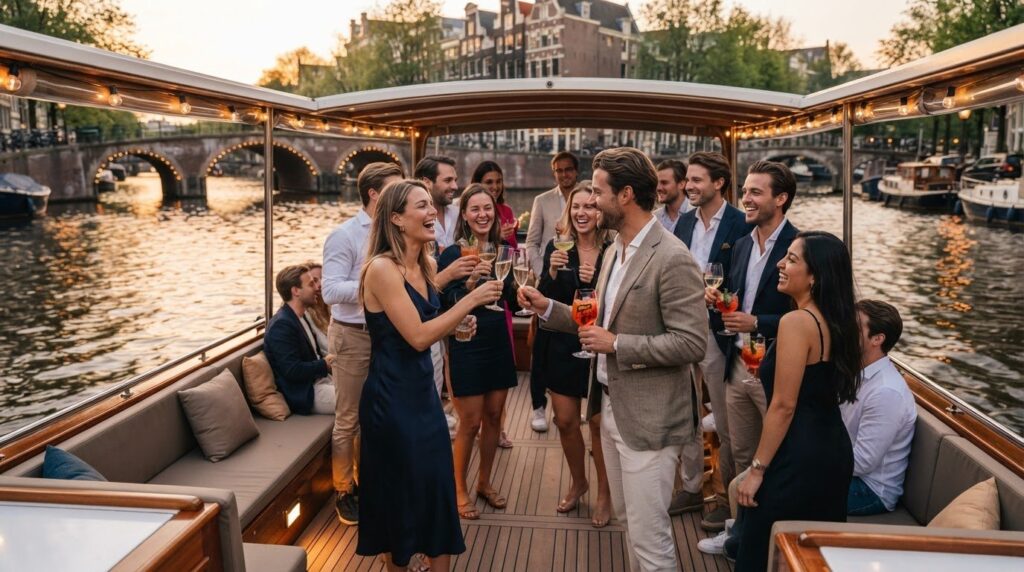 Vrijgezellenfeest op een boot in Amsterdam: Dé gids
