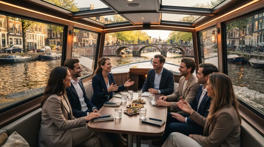 Zakelijk event in Amsterdam organiseren: tips voor een unieke ervaring op het water