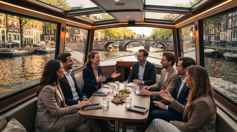 Zakelijk event in Amsterdam organiseren: tips voor een unieke ervaring op het water