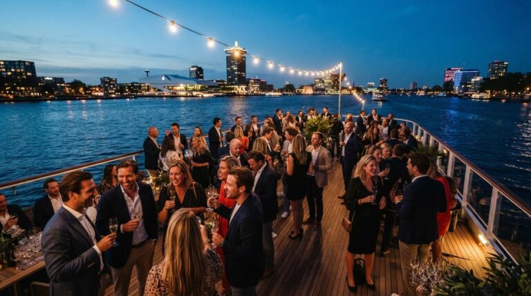 Vaarroute bij een groot evenement op het IJ